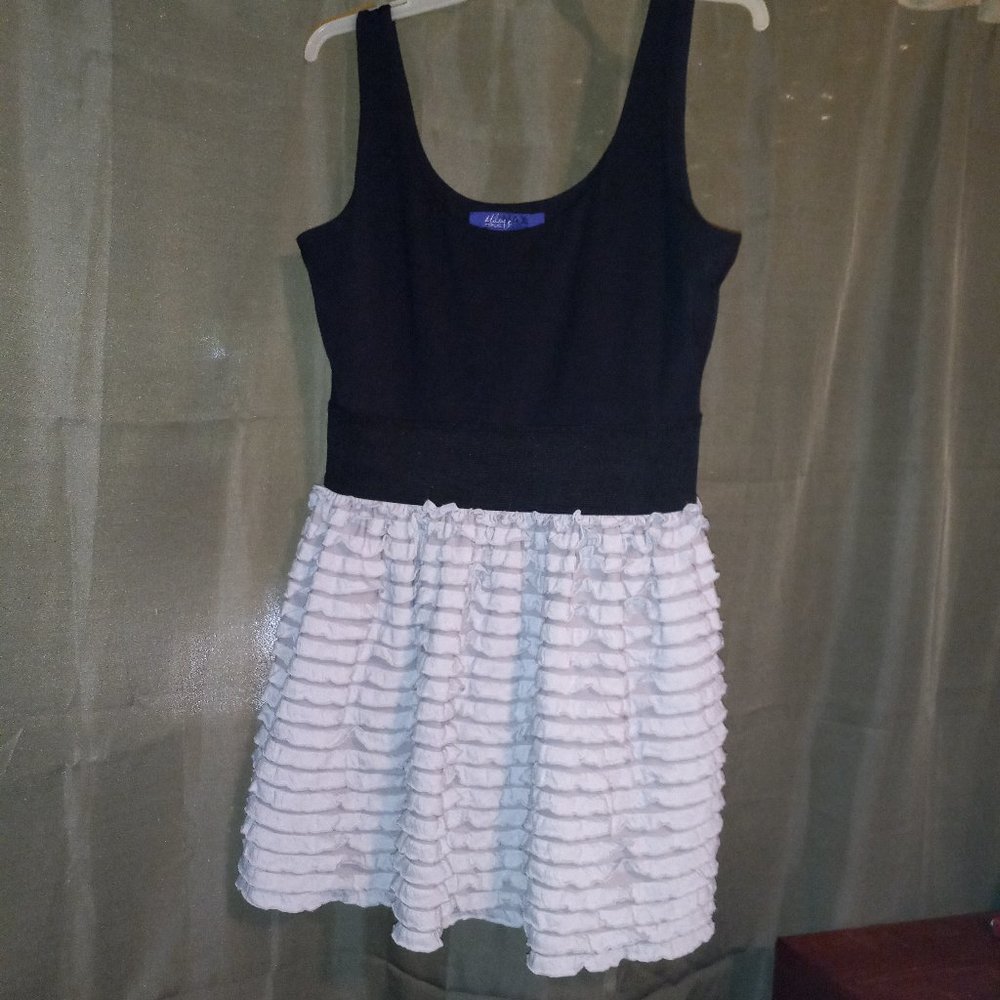 Mini Miley Cyrus Dress Ruffled Tank Top Thick Elastic Waist Corset Waist